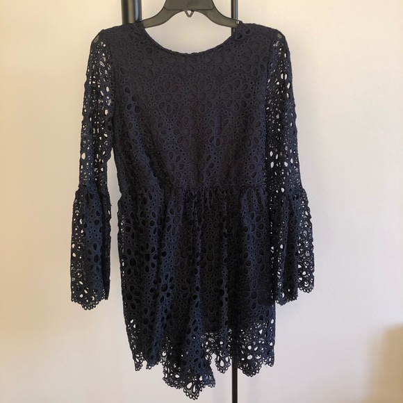 Free Generation navy women’s romper - Picture 2 of 4